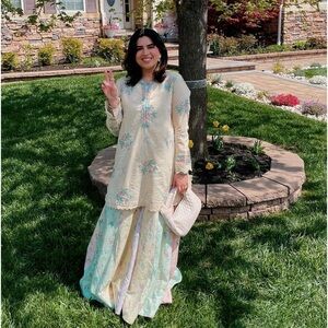 Ethnic two piece gharara set